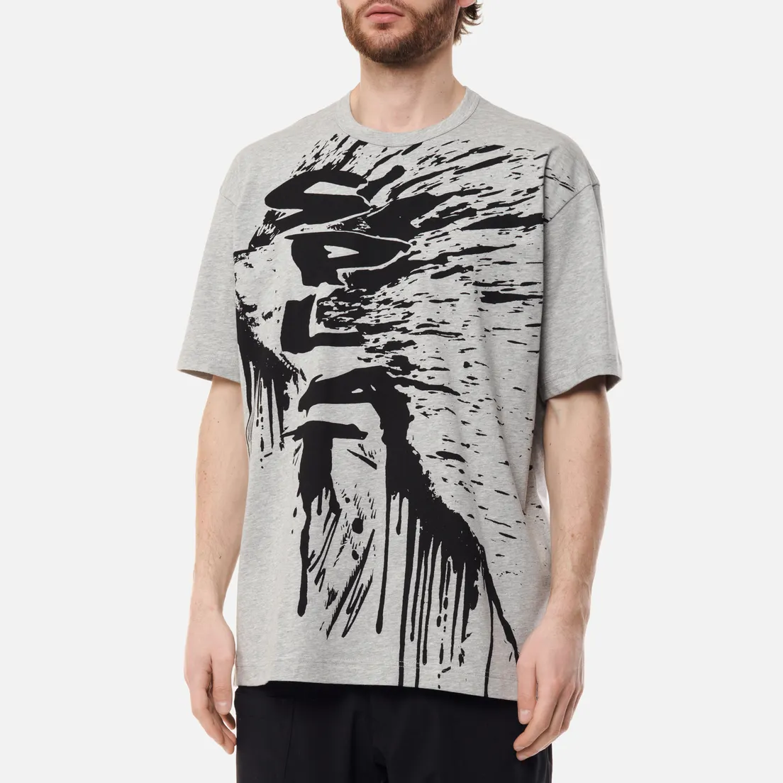 Comme des Garcons SHIRT Мужская футболка x Christian Marclay Print Splat Crew Neck