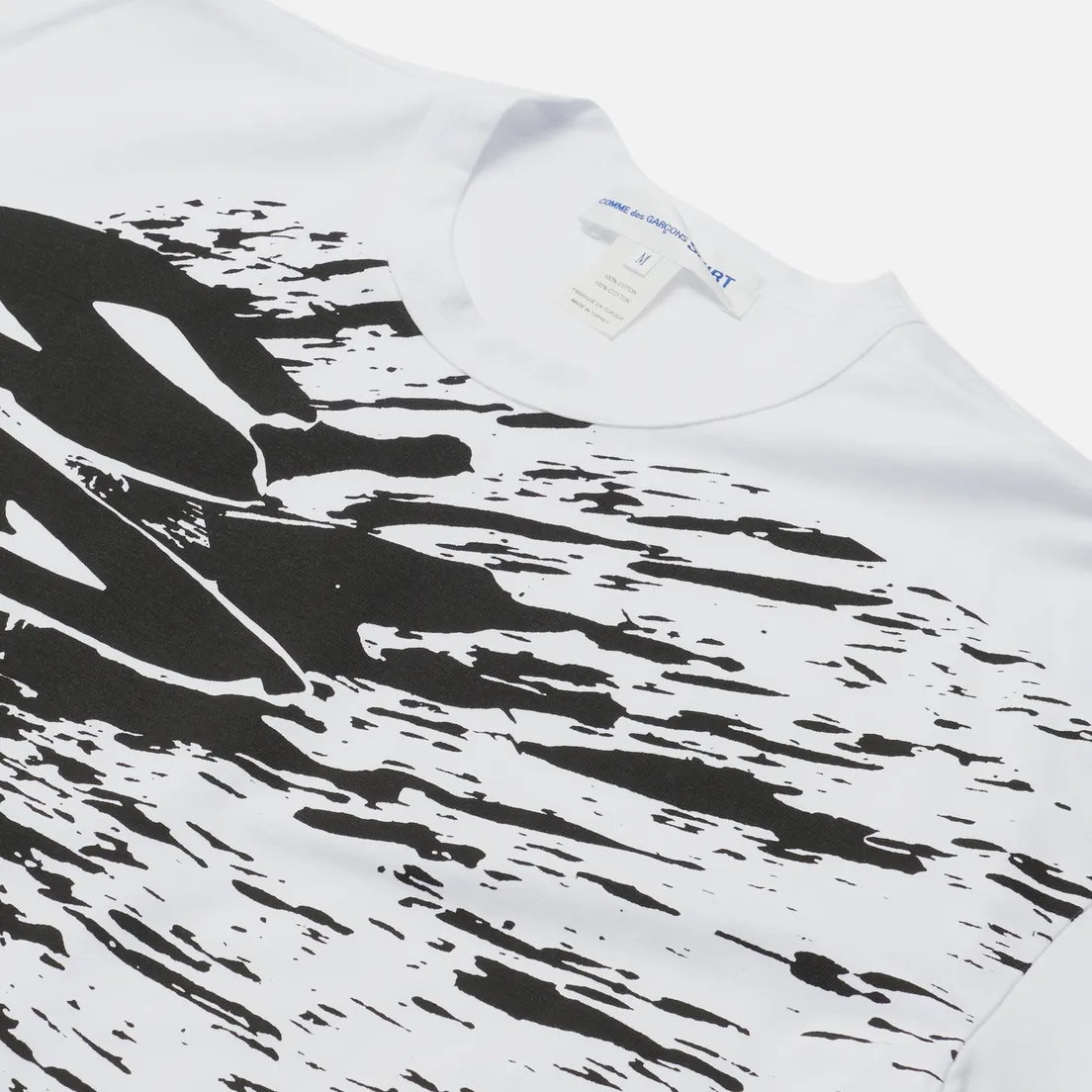 Comme des Garcons SHIRT Мужская футболка x Christian Marclay Print Splat Crew Neck