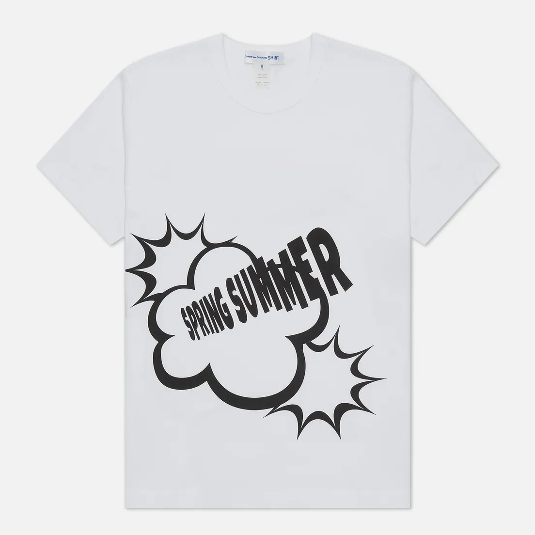 Comme des Garcons SHIRT Мужская футболка x Christian Marclay Print Spring Summer Crew Neck