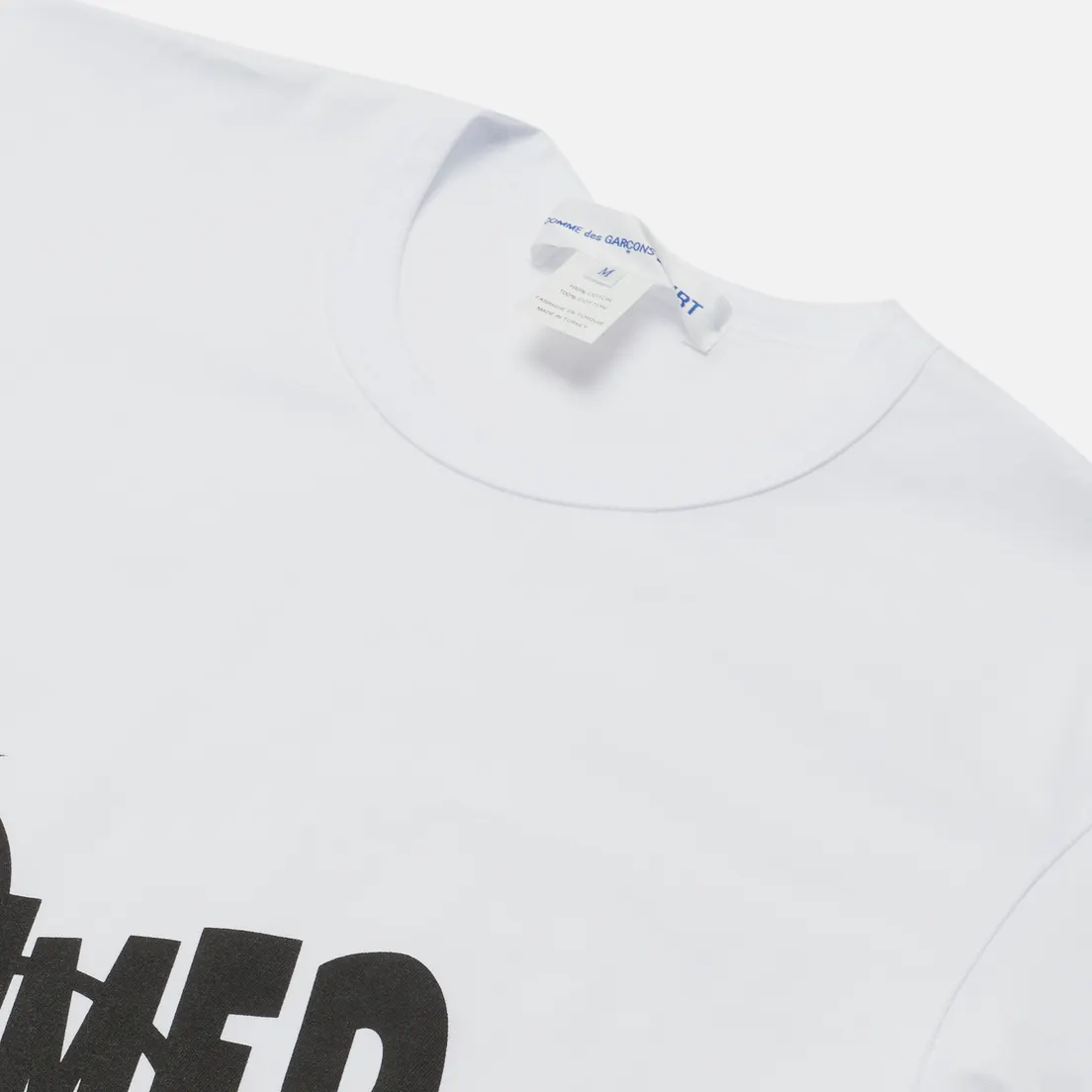 Comme des Garcons SHIRT Мужская футболка x Christian Marclay Print Spring Summer Crew Neck