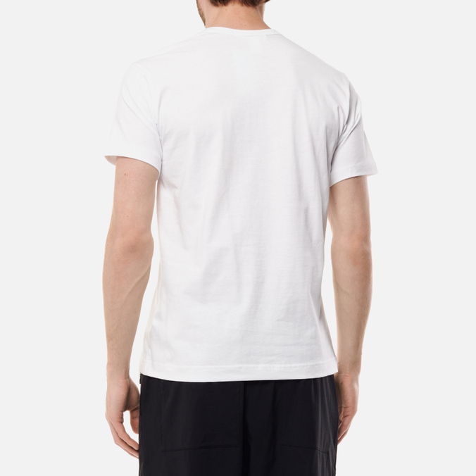 Мужская футболка Comme des Garcons SHIRT, цвет белый, размер S FI-T007-S22-3 x Christian Marclay Print Spring Summer Crew Neck - фото 4