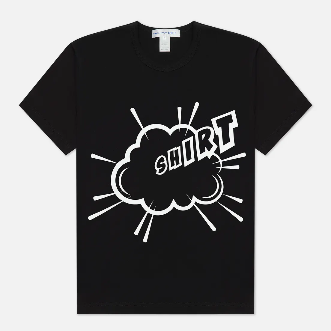 Comme des Garcons SHIRT Мужская футболка x Christian Marclay Print Shirt Crew Neck