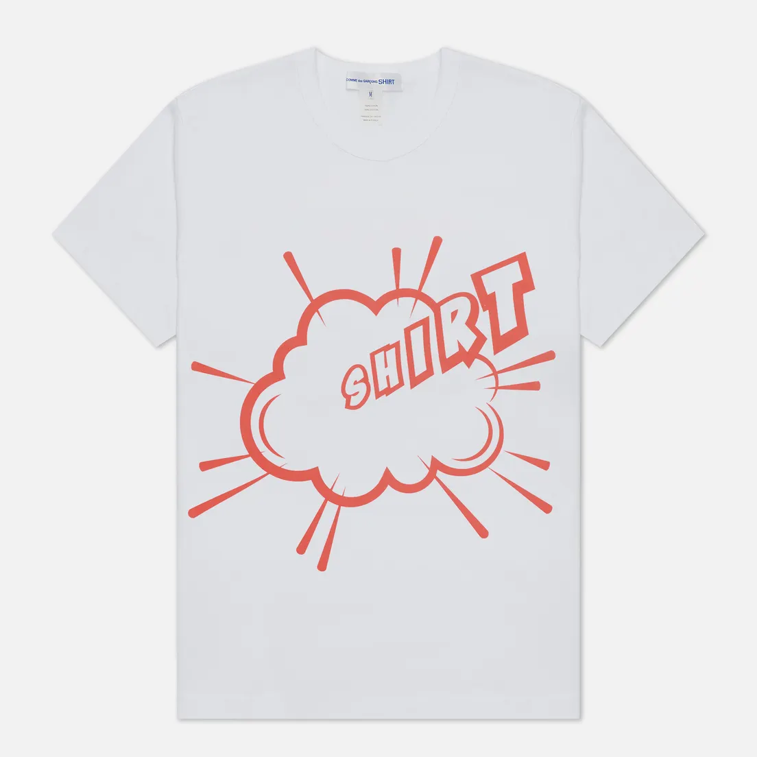 Comme des Garcons SHIRT Мужская футболка x Christian Marclay Print Shirt Crew Neck