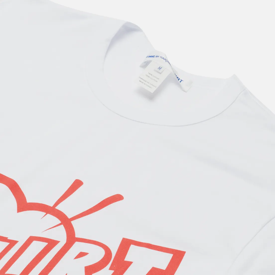 Comme des Garcons SHIRT Мужская футболка x Christian Marclay Print Shirt Crew Neck