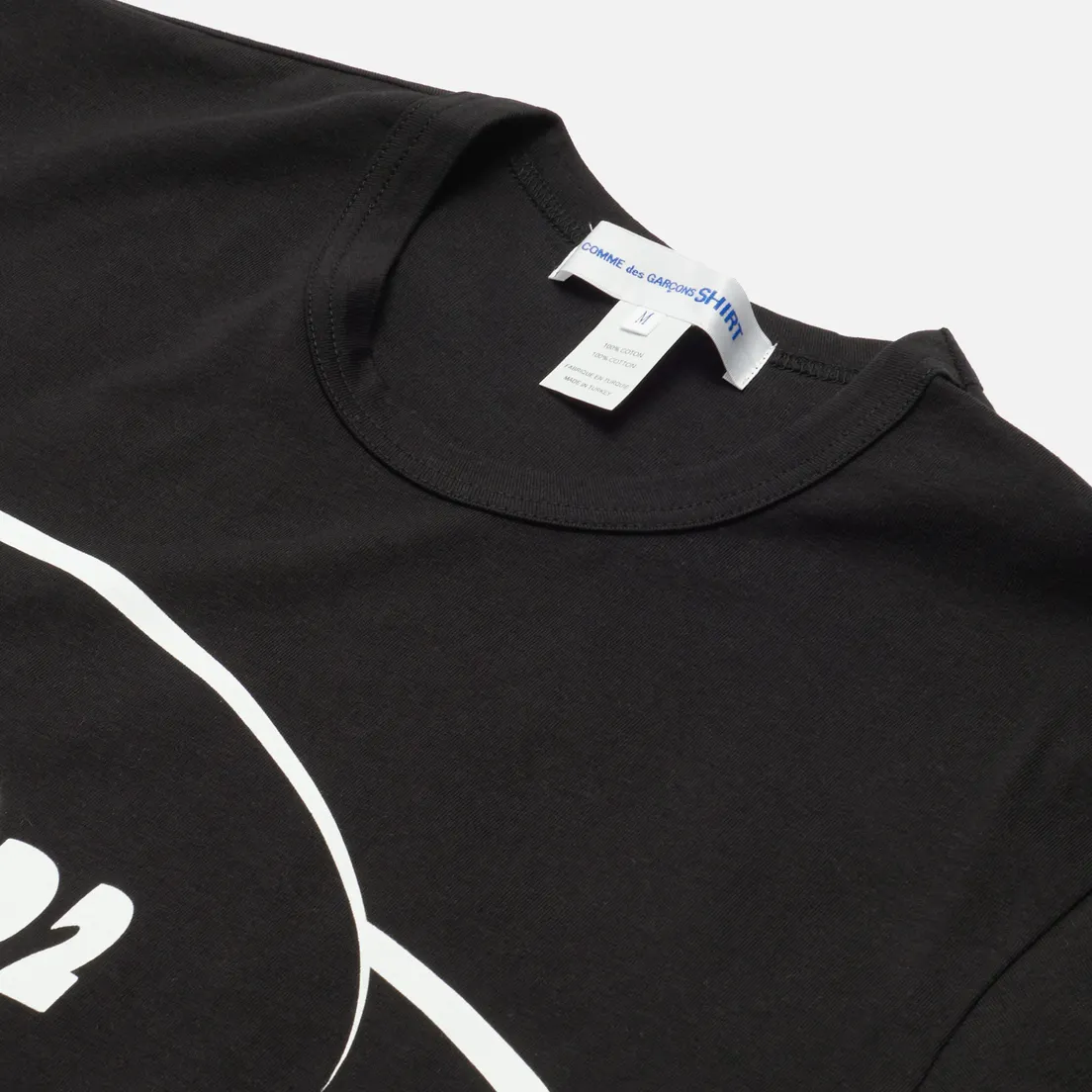 Comme des Garcons SHIRT Мужская футболка x Christian Marclay Print 2022 Crew Neck