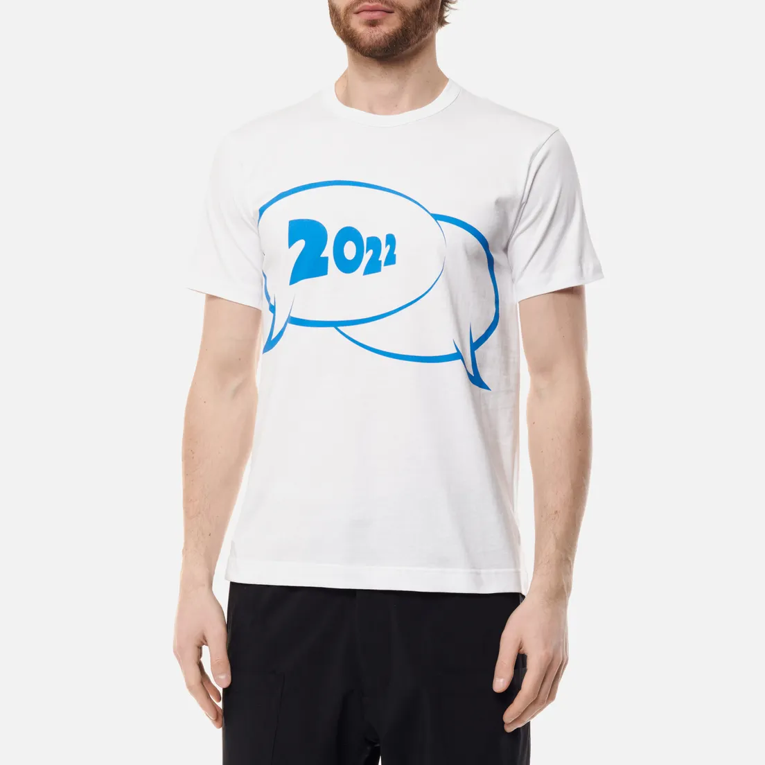 Comme des Garcons SHIRT Мужская футболка x Christian Marclay Print 2022 Crew Neck