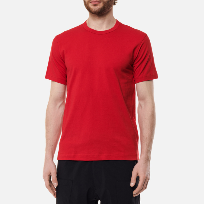 Мужская футболка Comme des Garcons SHIRT, цвет красный, размер S FI-T011-S22-2 Back Logo Monogram - фото 4