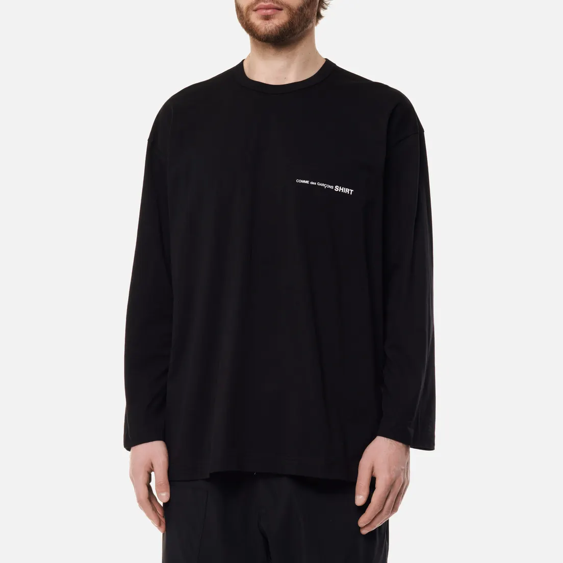 Comme des Garcons SHIRT Мужской лонгслив Front Logo Monogram