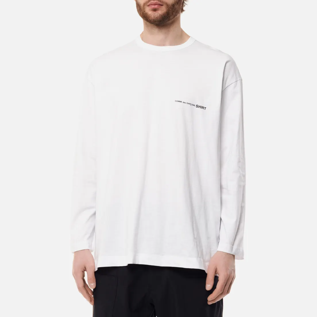 Comme des Garcons SHIRT Мужской лонгслив Front Logo Monogram