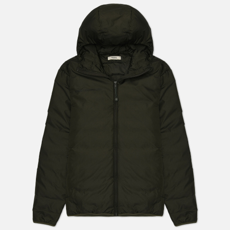 фото Женский пуховик pangaia flwrdwn lightweight down hooded, цвет зелёный, размер xs