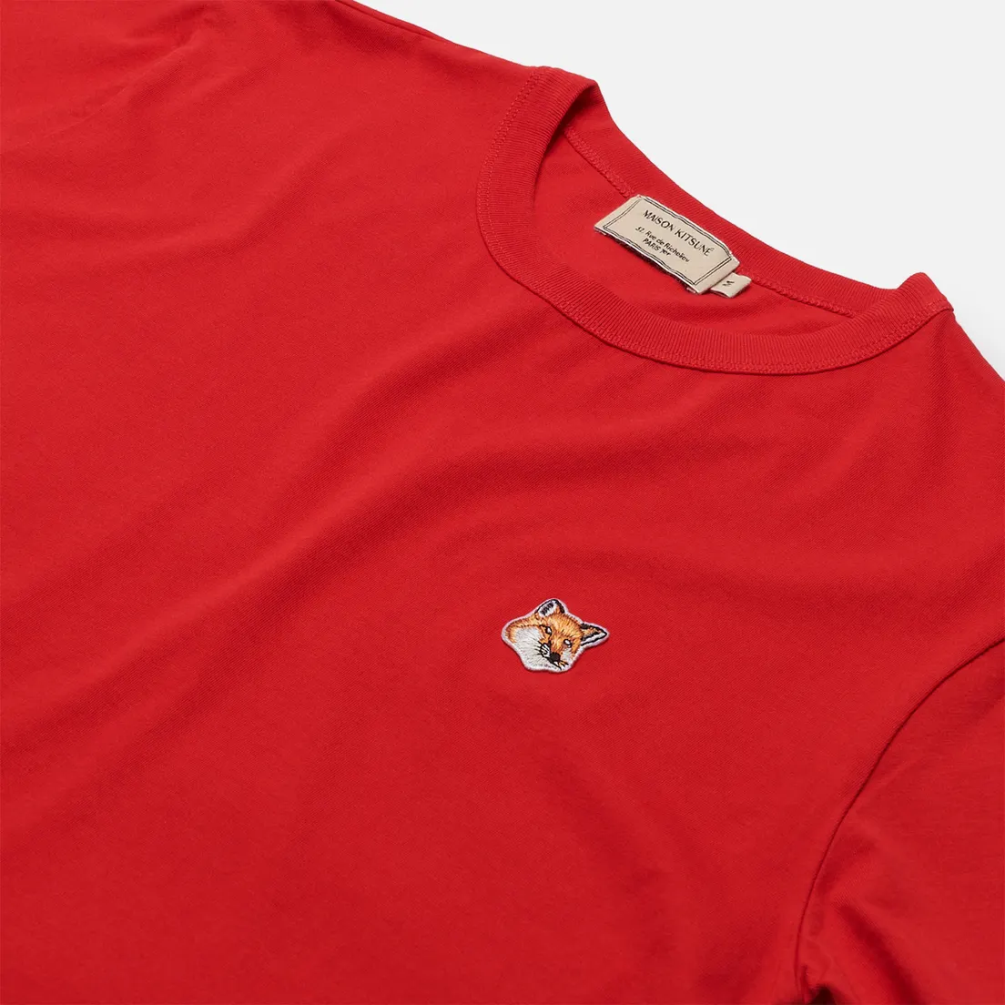 Maison Kitsune Мужская футболка Fox Head Patch