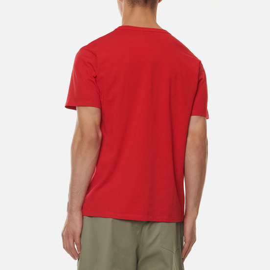 Мужская футболка Maison Kitsune Fox Head Patch Red