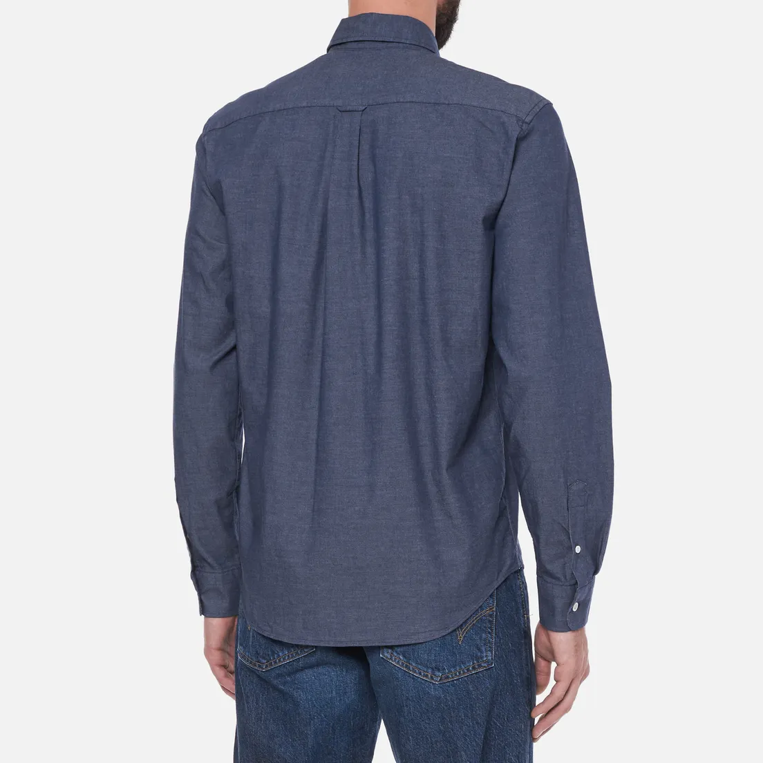 Maison Kitsune Мужская рубашка Fox Head Embroidery Classic BD