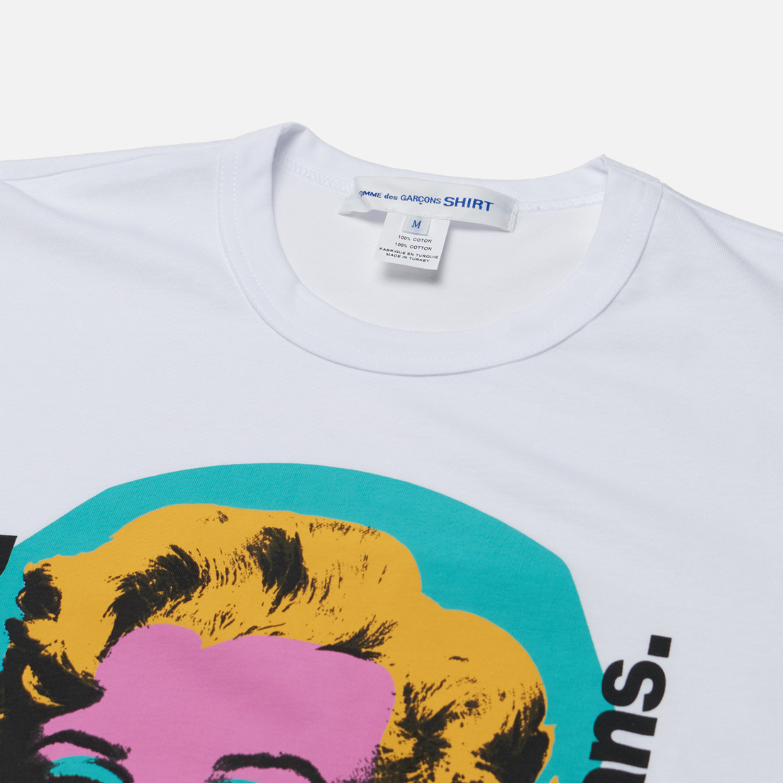 Comme des Garcons SHIRT Мужская футболка x Andy Warhol Marilyn Monroe