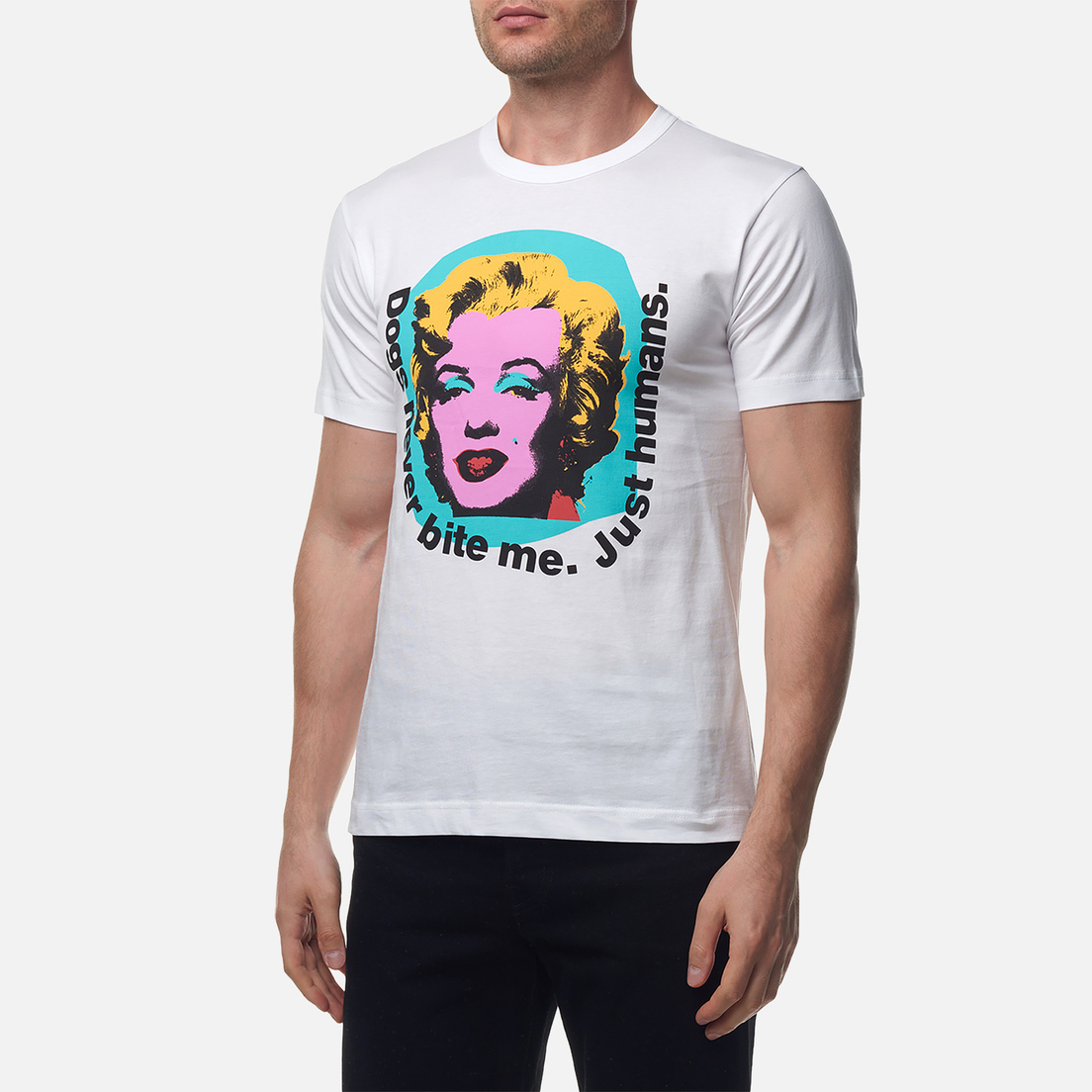 Comme des Garcons SHIRT Мужская футболка x Andy Warhol Marilyn Monroe