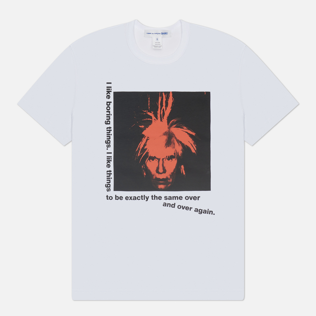 Comme des Garcons SHIRT Мужская футболка x Andy Warhol