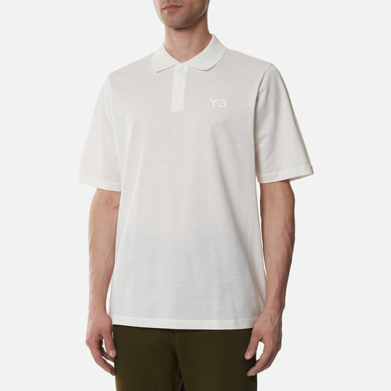 Мужское поло Y-3 Classic Pique Core White