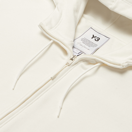 Мужская толстовка Y-3 Classic Back Logo Full-Zip Hoodie Core White