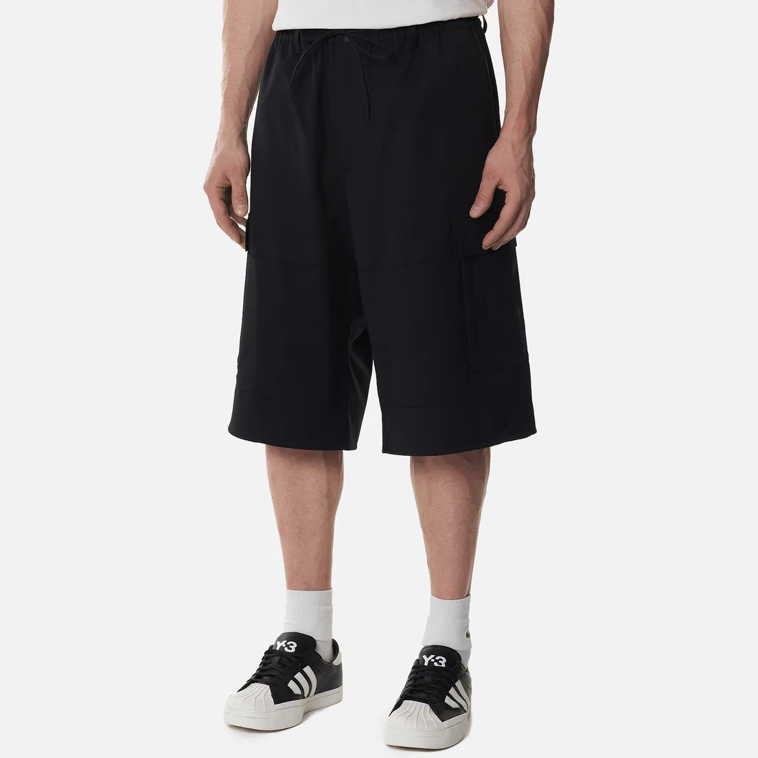 Y-3 Мужские шорты Classic Refined Wool Stretch Cargo