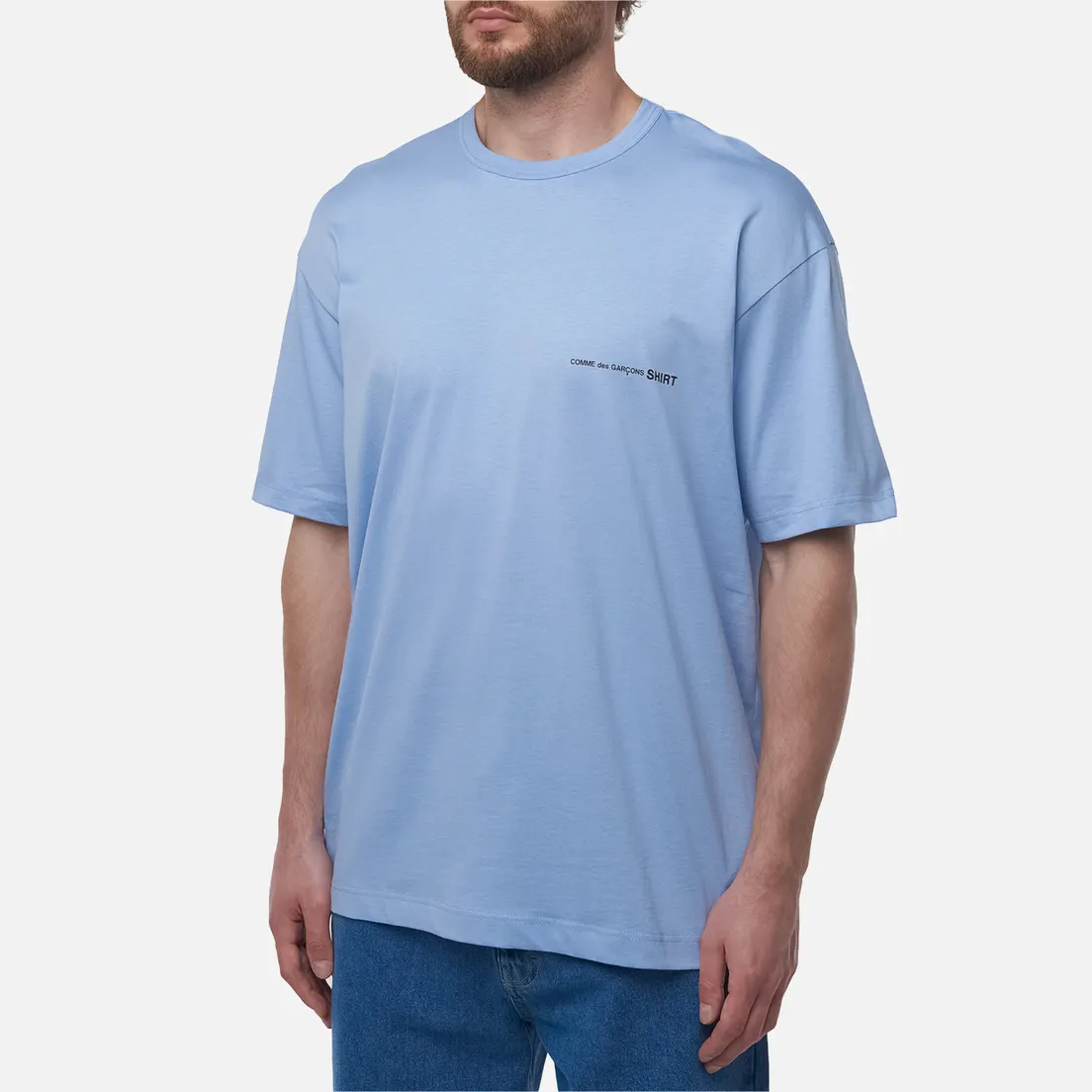 Comme des Garcons SHIRT Мужская футболка Basic Logo Front