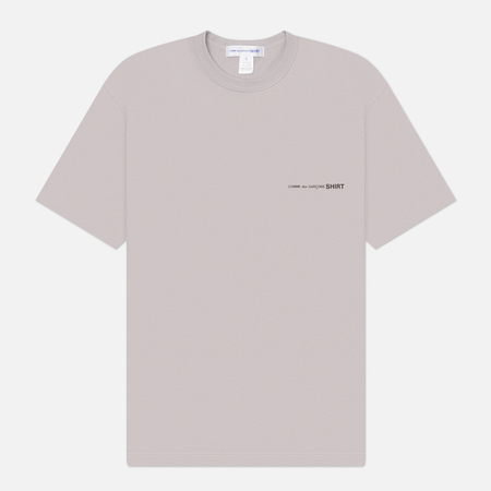 Мужская футболка Comme des Garcons SHIRT Basic Logo Front, цвет серый, размер L