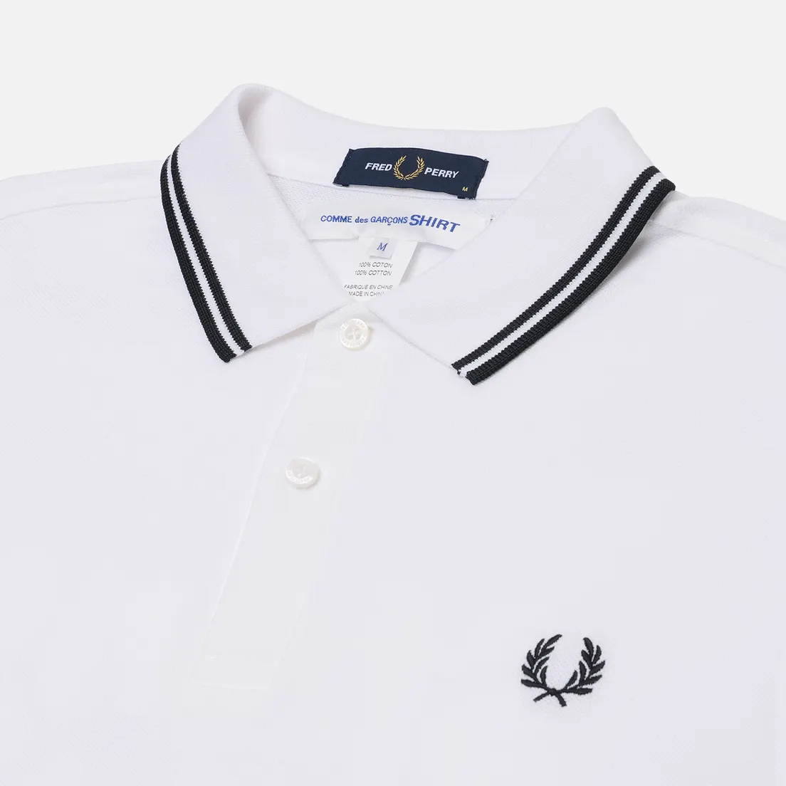 Comme des Garcons SHIRT Мужское поло x Fred Perry M3600 Strong Will
