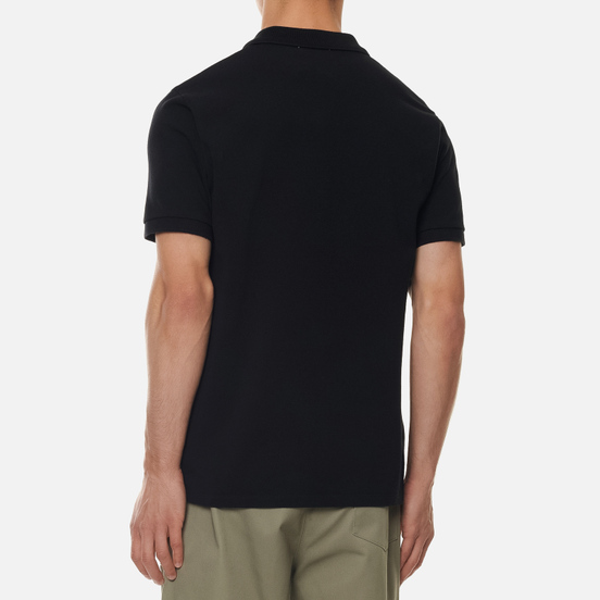 Мужское поло Maison Kitsune Fox Head Patch Black