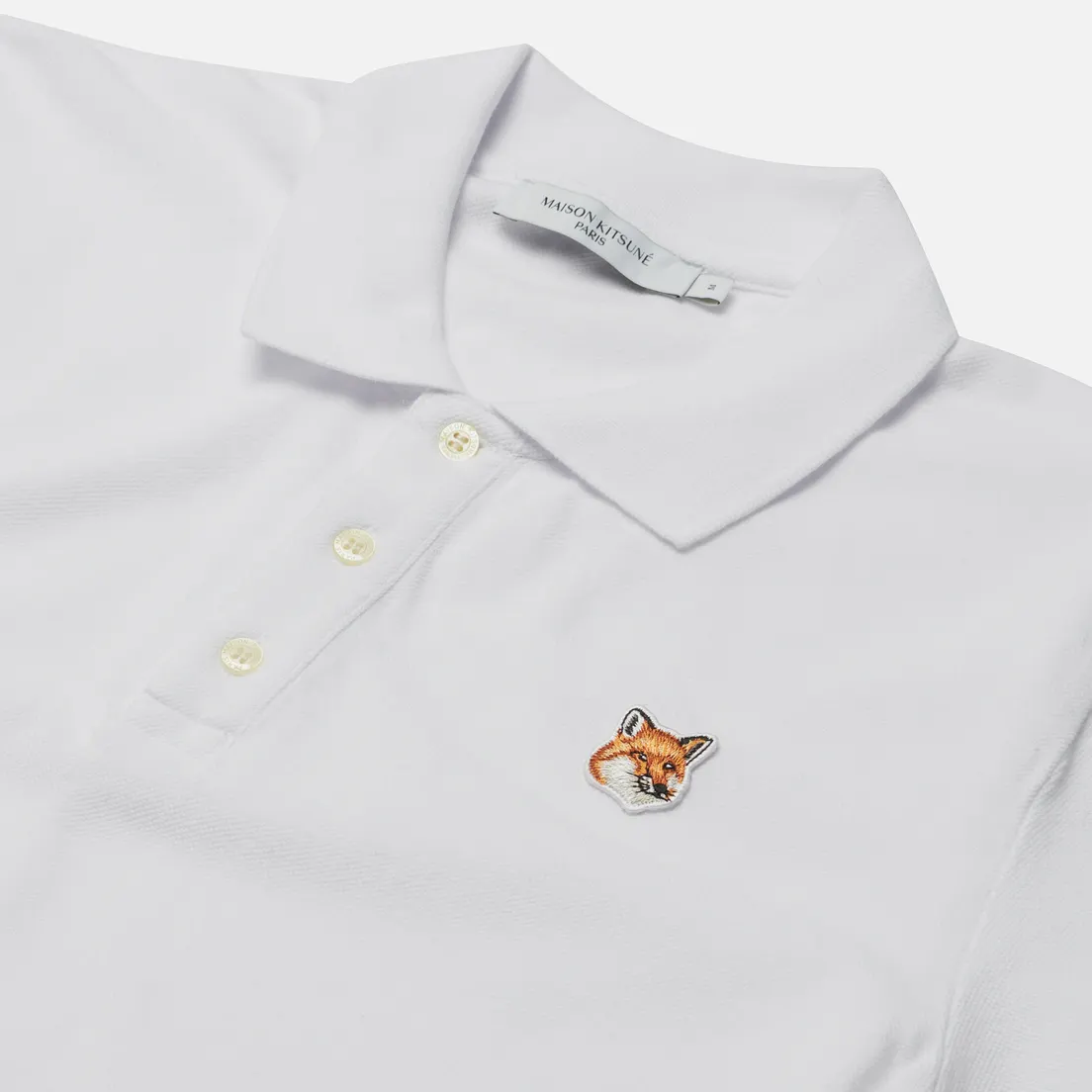 Maison Kitsune Мужское поло Fox Head Patch Classic