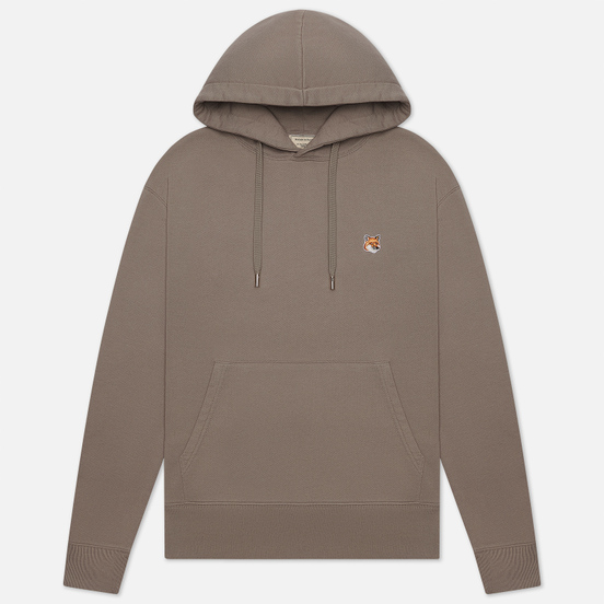 Мужская толстовка Maison Kitsune Hoodie Fox Head Patch Dark Grey