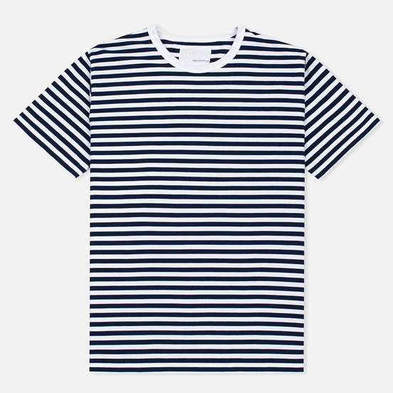 Мужская футболка Nanamica Coolmax St. Jersey Navy/White