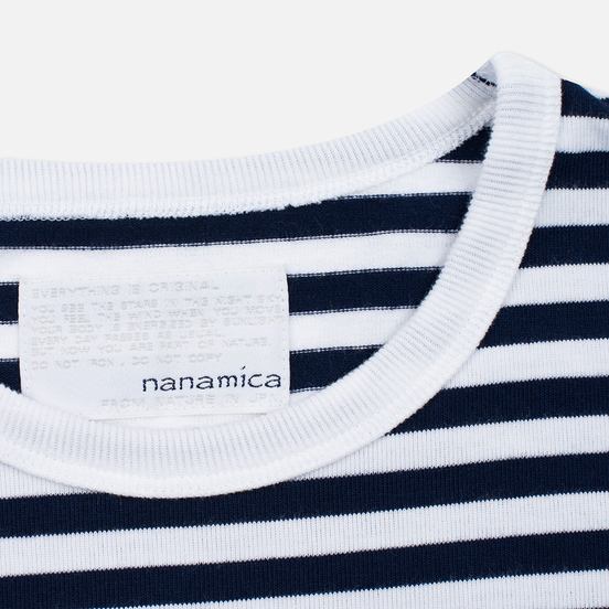 Мужская футболка Nanamica Coolmax St. Jersey Navy/White