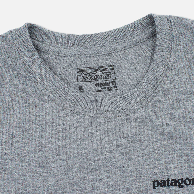 Patagonia Мужская футболка P-6 Logo Cotton
