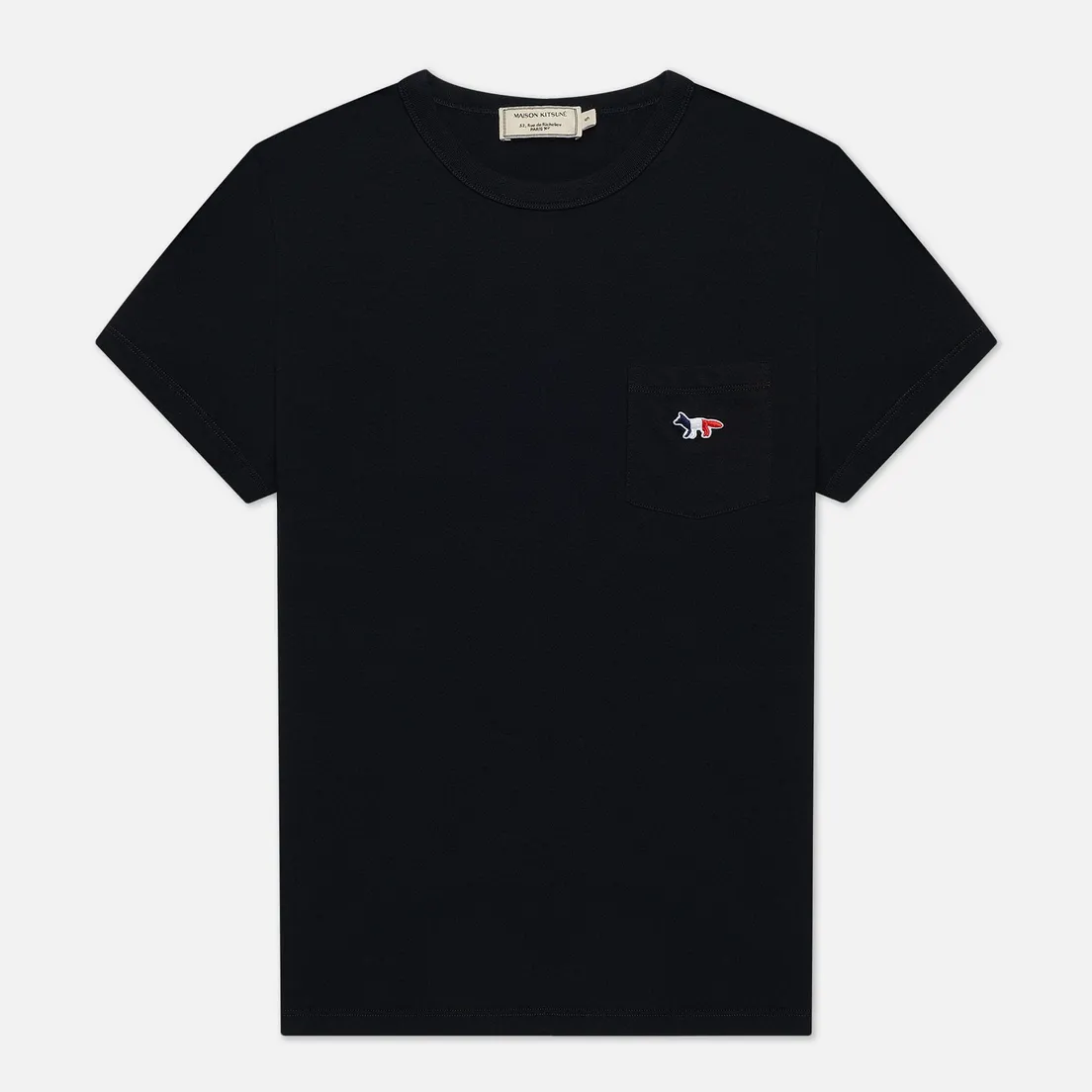 Maison Kitsune Женская футболка Tricolor Fox Patch