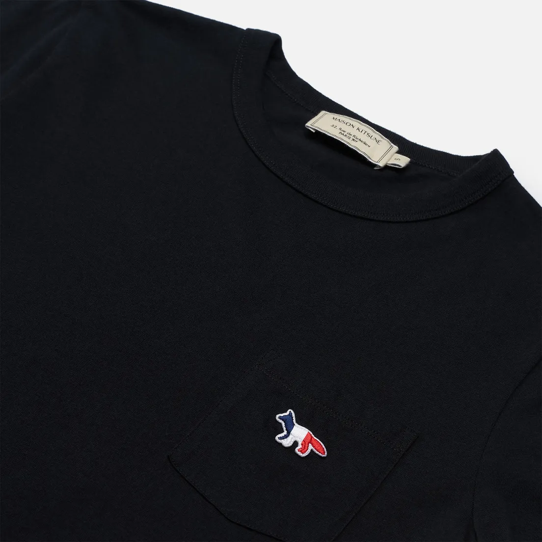 Maison Kitsune Женская футболка Tricolor Fox Patch