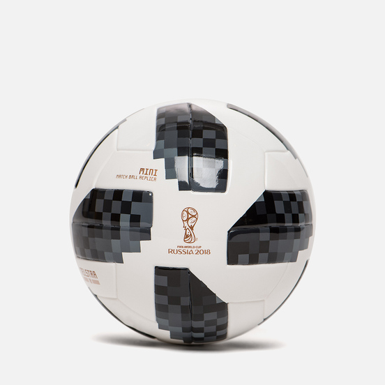 Футбольный мяч adidas Football Telstar FIFA World Cup Mini 2018 White/Black/Silver Metallic