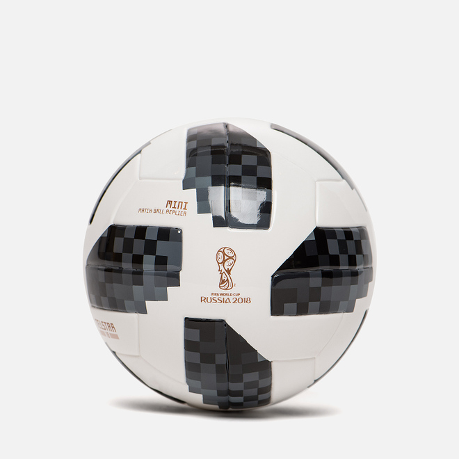 Футбольный мяч adidas Football Telstar FIFA World Cup Mini 2018 White/Black/Silver Metallic
