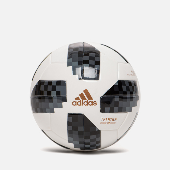Футбольный мяч adidas Football Telstar FIFA World Cup Mini 2018 White/Black/Silver Metallic
