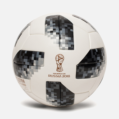 Футбольный мяч adidas Football Telstar FIFA World Cup 2018 White/Black/Silver Metallic
