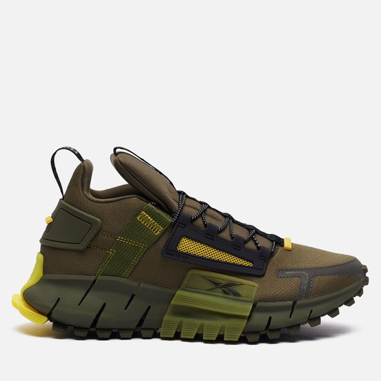 Кроссовки Reebok Zig Kinetica Edge Army Green/Black/Utility Yellow