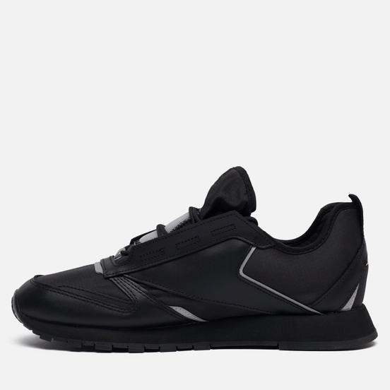 Кроссовки Reebok Classic Leather Premier Black/Black/Silver Metallic
