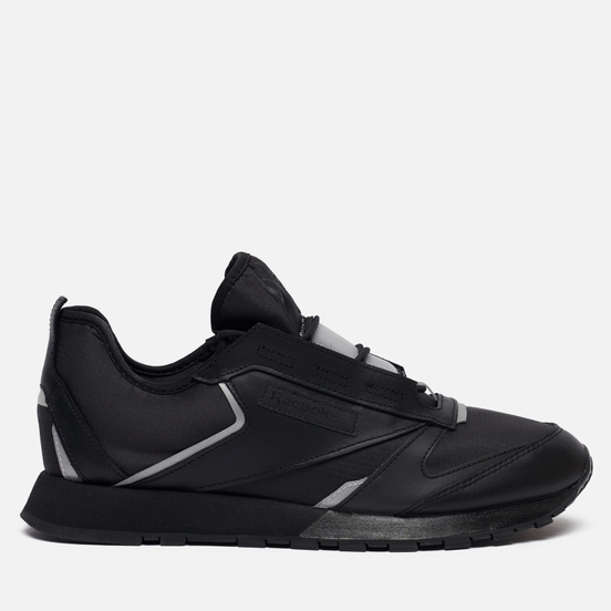 Кроссовки Reebok Classic Leather Premier Black/Black/Silver Metallic