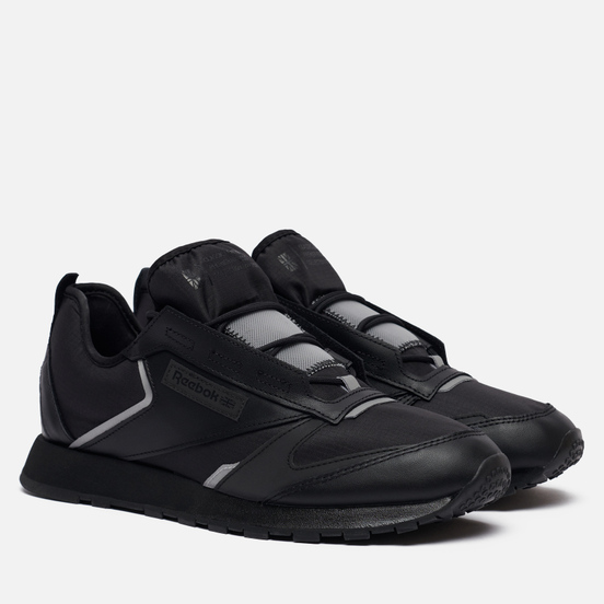 Кроссовки Reebok Classic Leather Premier Black/Black/Silver Metallic