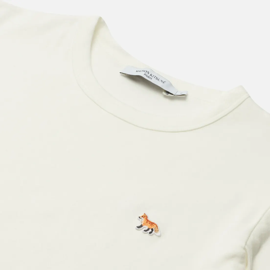Maison Kitsune Женская футболка Profile Fox Patch Fitted