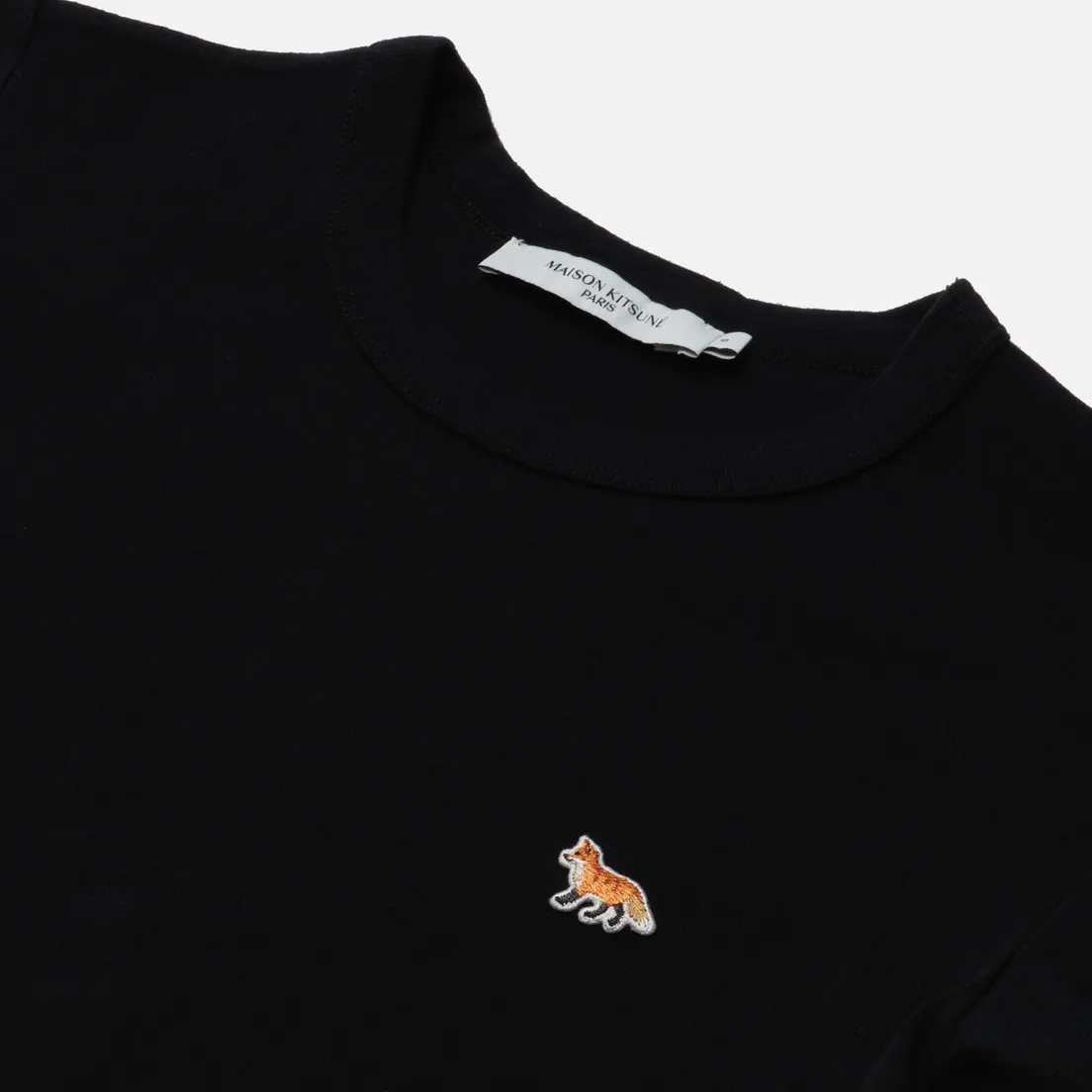 Maison Kitsune Женская футболка Profile Fox Patch Fitted
