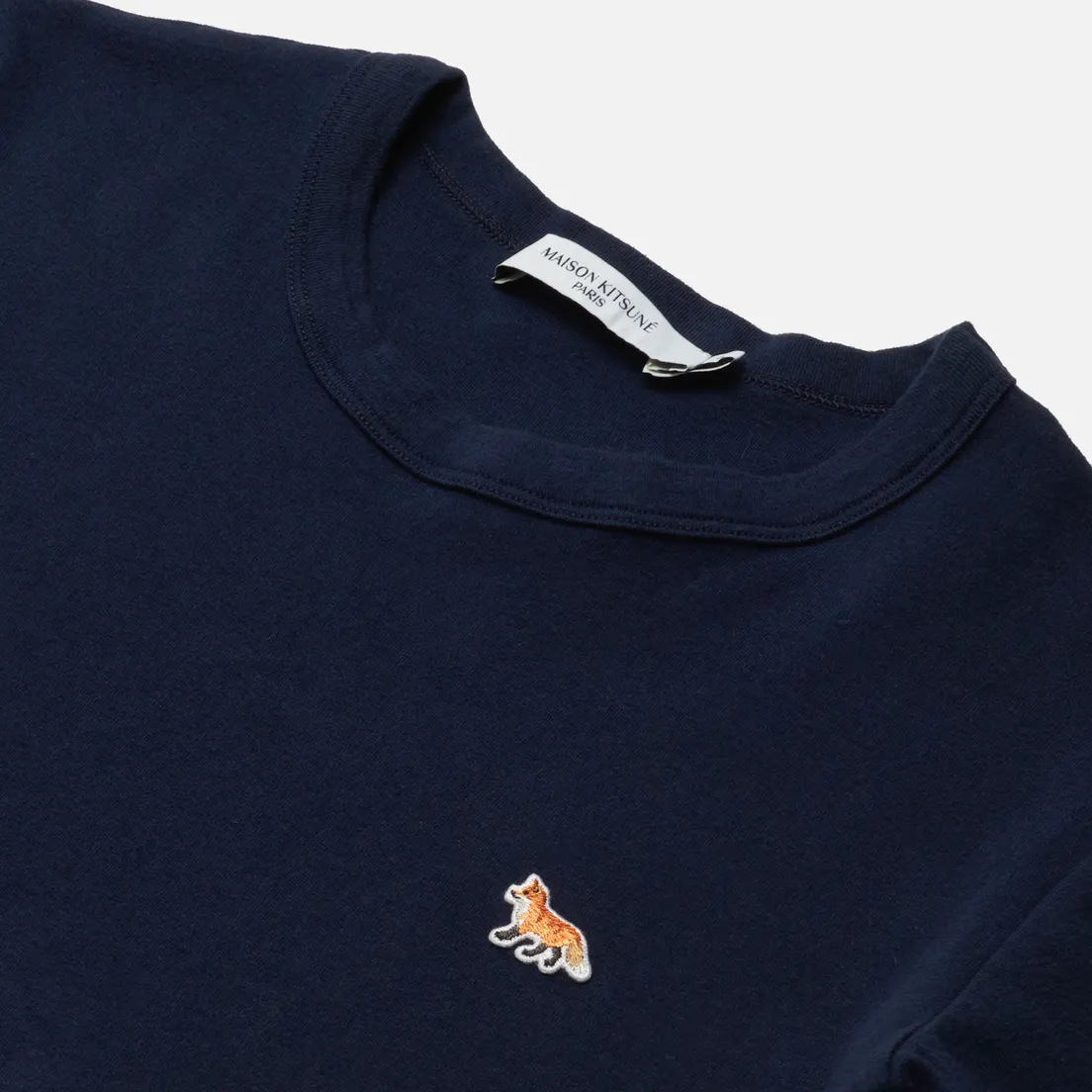Maison Kitsune Женская футболка Profile Fox Patch Fitted