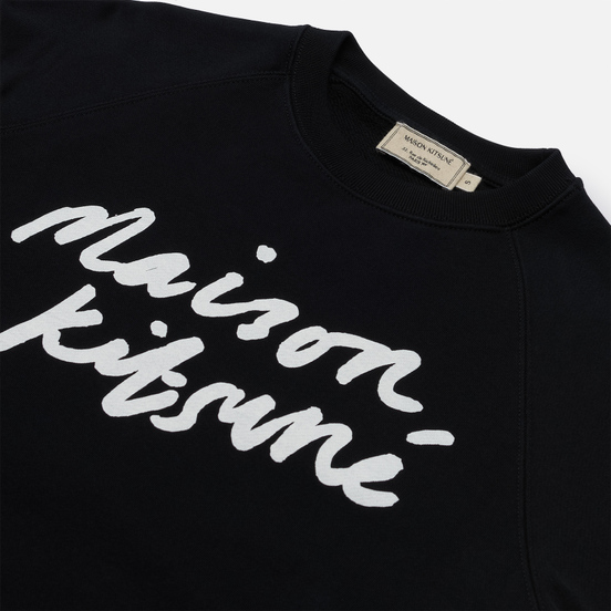Женская толстовка Maison Kitsune Handwriting Black