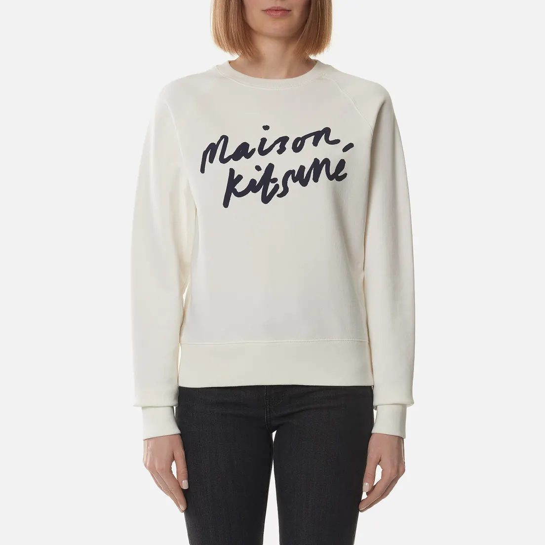 Maison Kitsune Женская толстовка Handwriting