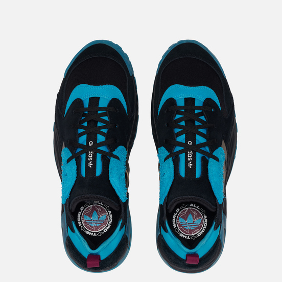 Мужские кроссовки adidas Originals Streetball Low Core Black/Signal Cyan/Power Berry