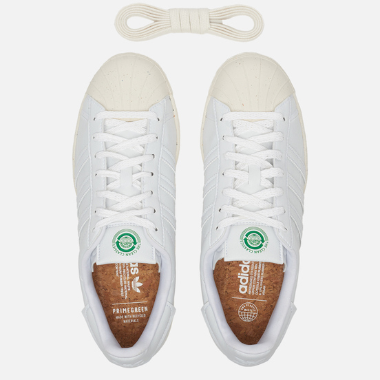 Кроссовки adidas Originals Superstar White/Off White/Green