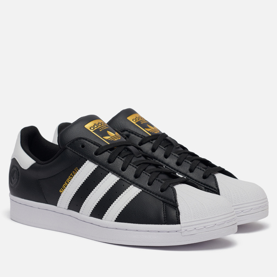Кроссовки adidas Originals Superstar Vegan Core Black/White/Gold Metallic